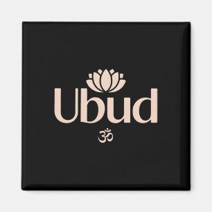 Ubud Li Aum Om Spiritual Lotus Flower Meditation Y Magnet