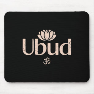 Ubud Li Om Spiritual Lotus Travel Meditation Yoga Mouse Mat