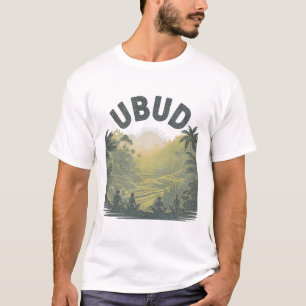 Ubud Li Rice Fields Jungle Meditation Yoga T-Shirt
