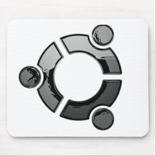 Ubuntu (chrome) mouse mat