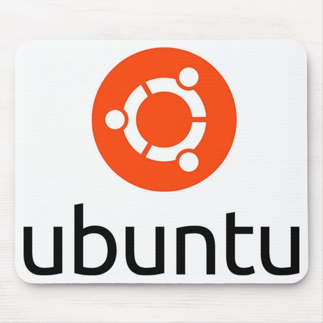 Ubuntu Linux Logo Mouse Mat (Front)
