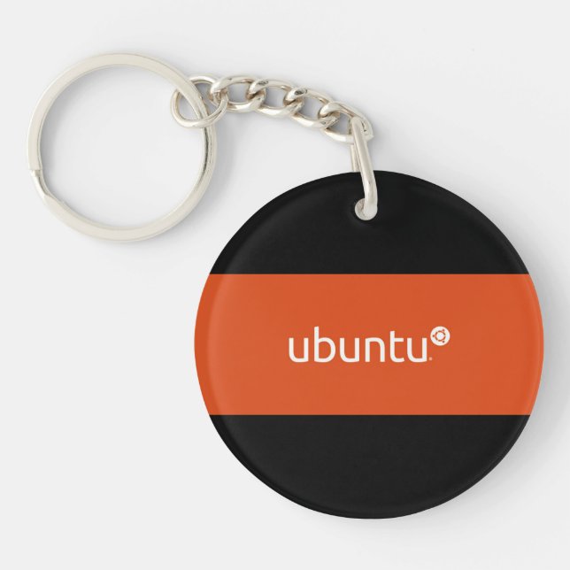 Ubuntu Logo button Key Chain (Front)