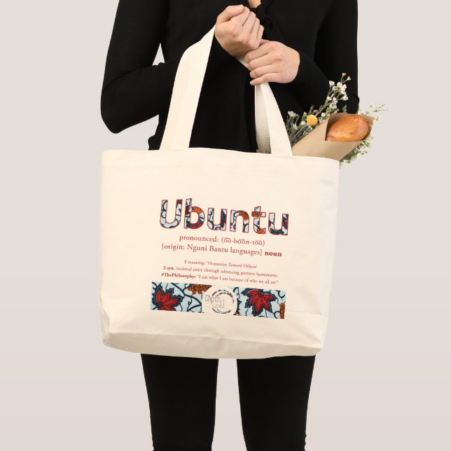 'Ubuntu' Natural Fibre Jumbo Tote (Front (Product))