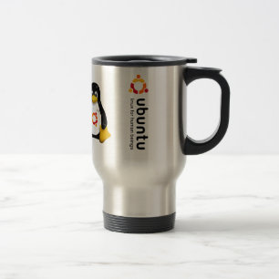 Ubuntu - versions until the 11.04 travel mug