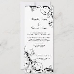 uc filagree 3.5 x 9 BGuppercase Invitation