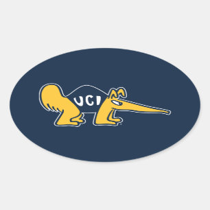 UC Irvine   UCI Anteaters Oval Sticker
