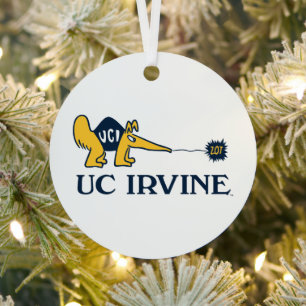 UC Irvine UCI Anteaters Zot! Metal Tree Decoration
