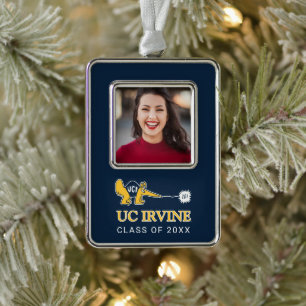UC Irvine UCI Anteaters Zot! Silver Plated Framed Ornament
