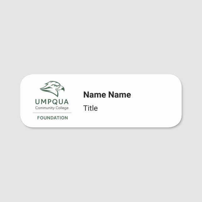 UCC FOUNDATION Name Tag (Front)