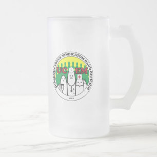 UCEM Latin Beer Frosted Glass Beer Mug