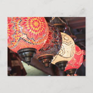 Uchisar, Colourful, Mosaic Lamps Postcard