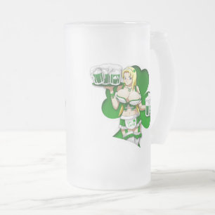 Uclover Frosted Glass Beer Mug