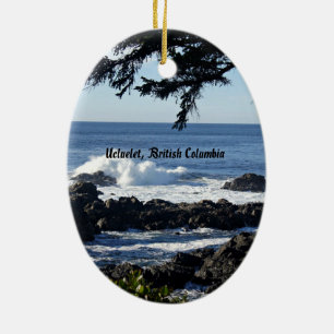Ucluelet, British Columbia Ceramic Tree Decoration