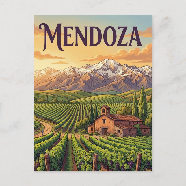 Uco Valley Vineyards Postcard (Front)