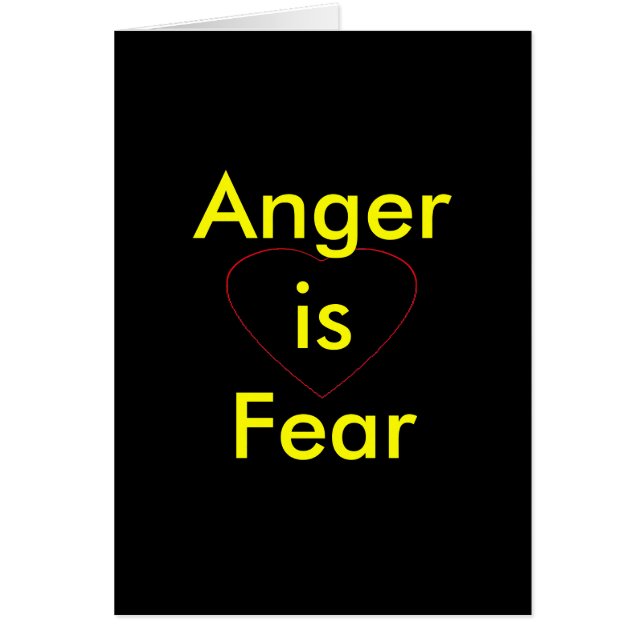 !   UCreate Anger is Fear (Front)