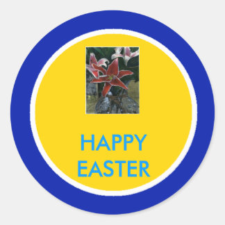 !UCreate Happy Easter Classic Round Sticker