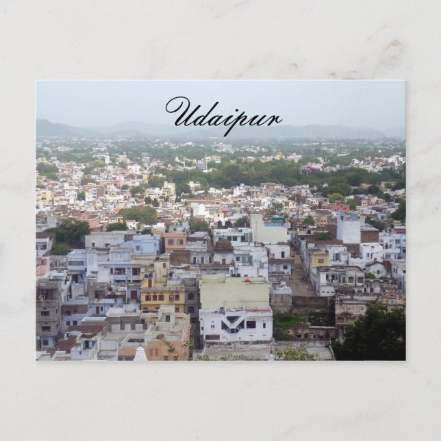 udaipur buildings postcard (Front)