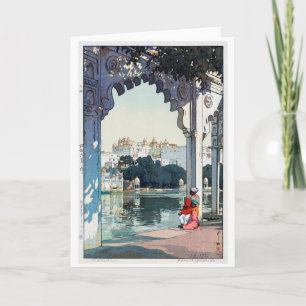 Udaipur Castle, India, Hiroshi Yoshida Card