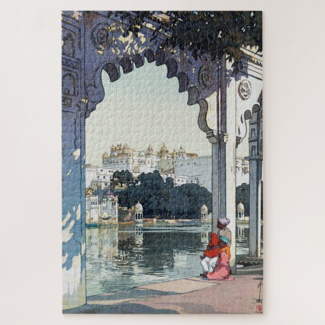 Udaipur Castle, India, Hiroshi Yoshida Jigsaw Puzzle (Vertical)