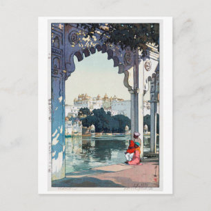 Udaipur Castle, India, Hiroshi Yoshida Postcard