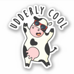 Udderly Cool Funny Cow Pun 