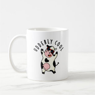 Udderly Cool Funny Cow Pun  Coffee Mug