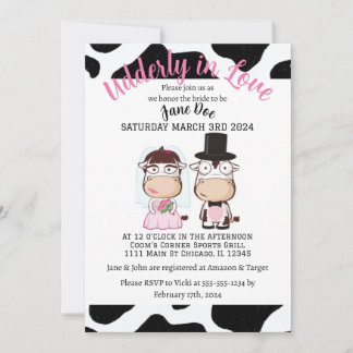 Udderly in Love Shower Invitation