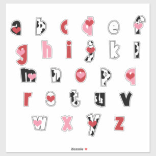 Udderly Love [lowercase alphabet]