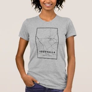 Uddevalla Sweden City Map   Minimalist Art T-Shirt