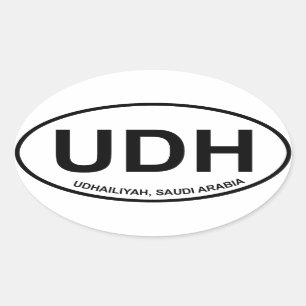 UDH Oval Sticker