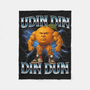 Udin Din Din Dun Funny Italian Brainrot Meme Bodyb Fleece Blanket