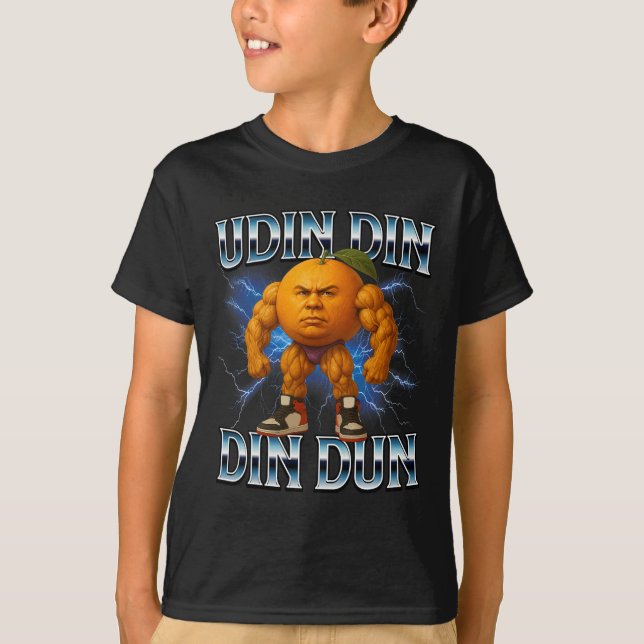 Udin Din Din Dun Funny Italian Brainrot Meme Bodyb T-Shirt (Front)