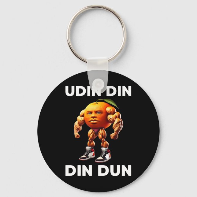 Udin Din Din Dun Italian Brainrot Meme Udindindind Key Ring (Front)