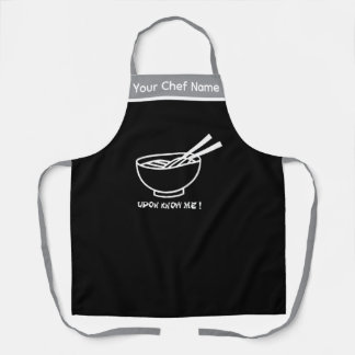 Udon Know Me Funny Noodle Graphic Apron