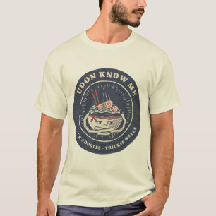Udon Know Me Grumpy Noodle Chef Funny Udon Pun T-Shirt