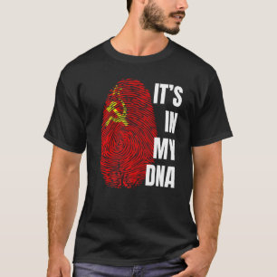 Udssr Flag Soviet Union Nostalgia Dna Fingerprint T-Shirt