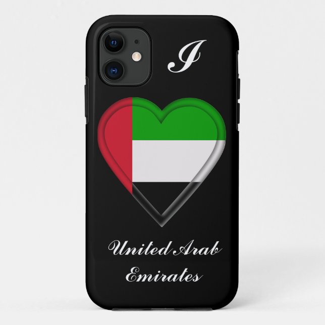 UEA United Arab Emirates flag Case-Mate iPhone Case (Back)