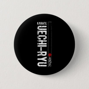 Uechi Ryu Karate Do Martial Arts Japan Belt Retro  6 Cm Round Badge