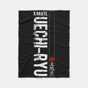 Uechi Ryu Karate Do Martial Arts Japan Belt Retro Fleece Blanket