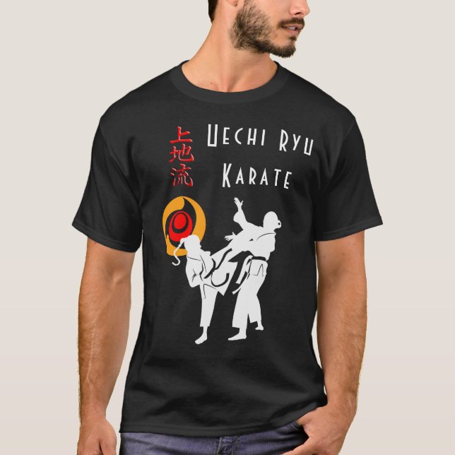 Uechi Ryu Karate Kumite Scene Budo T-Shirt (Front)