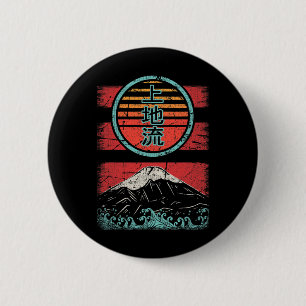 Uechi Ryu Karate Retro Vintage 80s Style  6 Cm Round Badge
