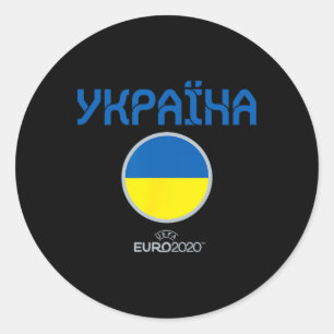 Uefa Euro 2020 ukraine' Nation Classic Round Sticker