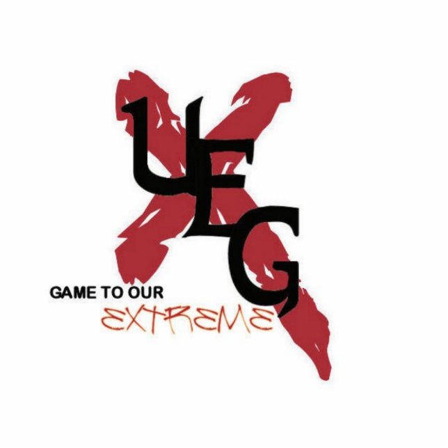 UEG cut-out style keychain Photo Sculpture Key Ring (Front)