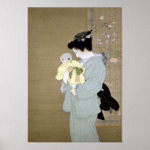Uemura Shōen Mother and Child Poster