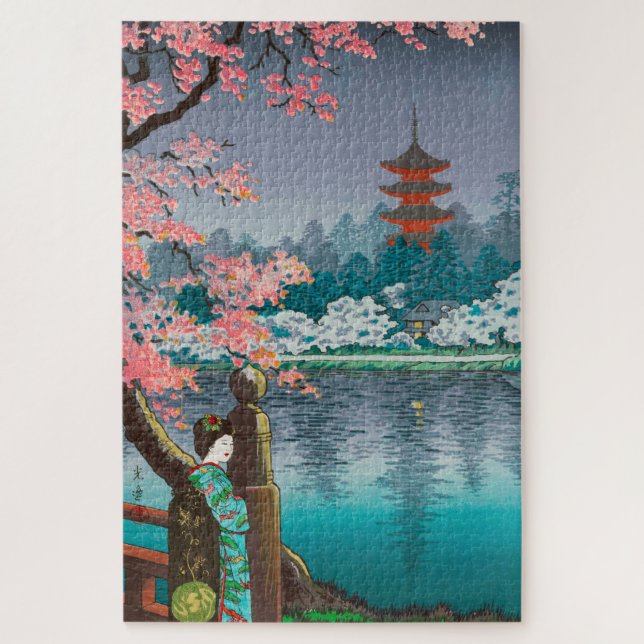 Ueno Park by Tsuchiya Koitsu Jigsaw Puzzle (Vertical)