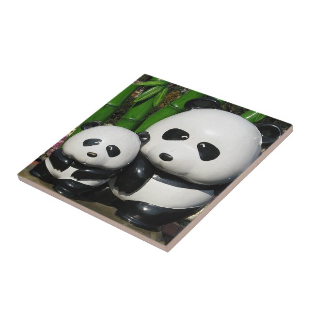 Ueno Zoo Panda Sign Tile (Side)