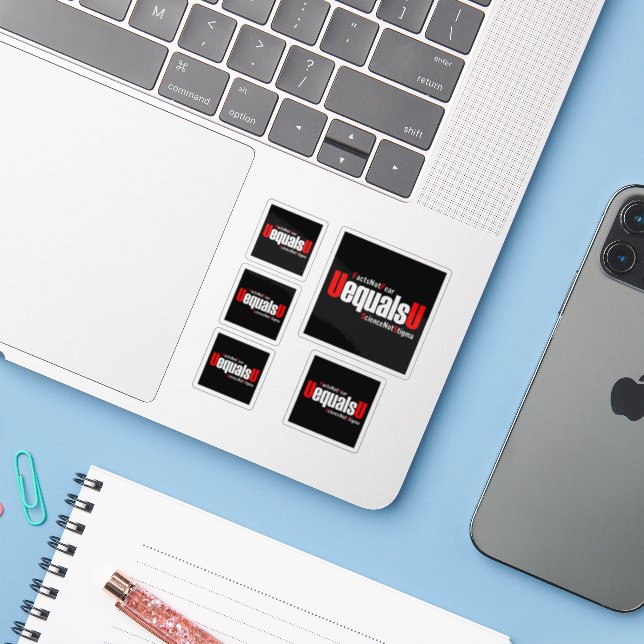 UEqualsU HIV Facts Not Fear Science Not Stigma (Laptop w/ iPhone)