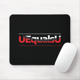 UEqualsU HIV Undetectable Typography Art Mouse Mat