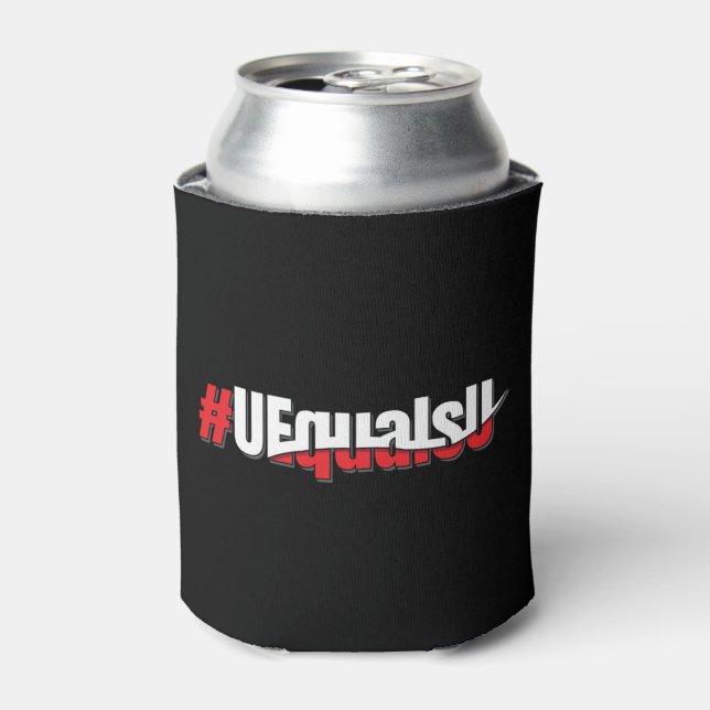UEqualsU HIV Undetectable Untransmittable Art Can Cooler (Can Front)