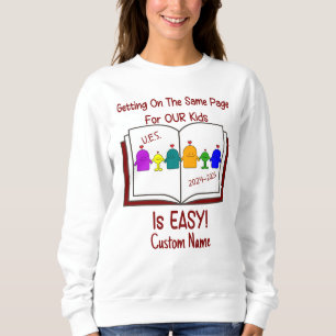 UES Staff Shirt-WomensBasicSweatshirt Custom Name Sweatshirt